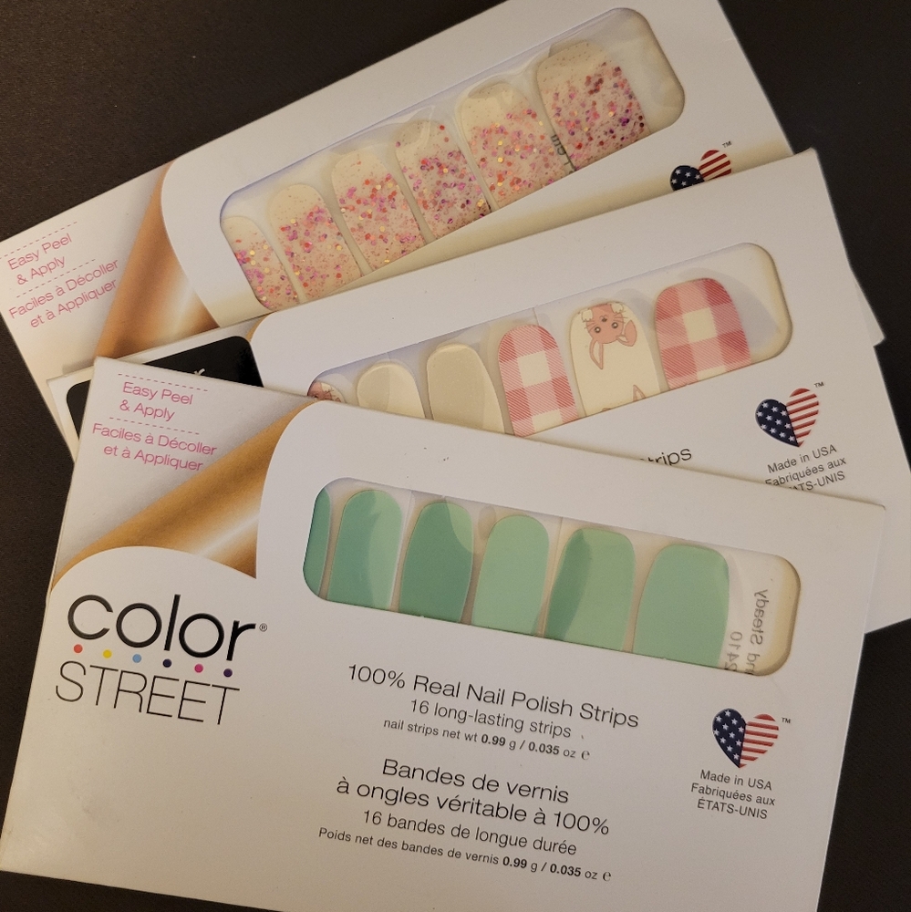 Color Street Nail Polish Strips Easter BUNDLE Retired Sets